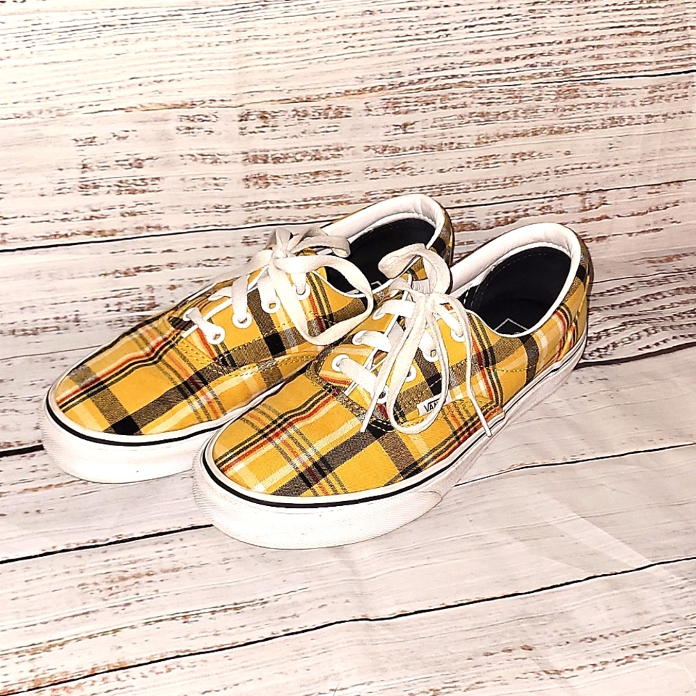 Yellow Plaid vans!